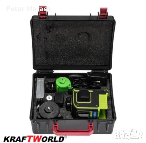 4D Лазерен Нивелир KRAFT WORLD с 16 Линии Самонивелиращ се, снимка 5 - Измервателни инструменти - 50409511
