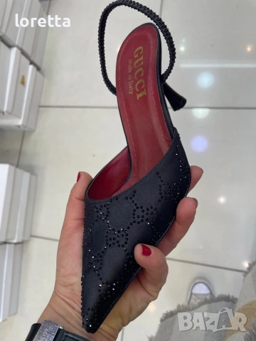 Gucci чехли с камъни , снимка 3 - Чехли - 54259810