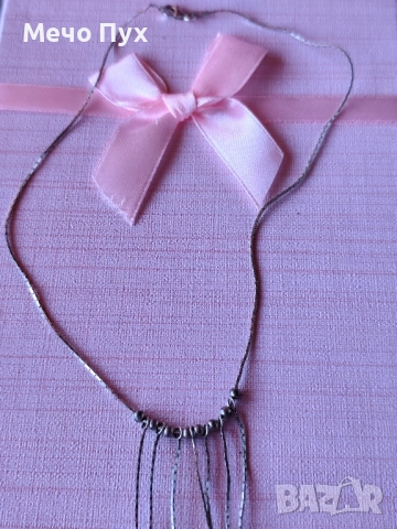 Сребърно колие (354), снимка 6 - Колиета, медальони, синджири - 52107593