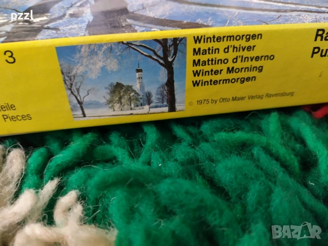Пъзел "Winter morning” Ravensburger 1975г. 500 части , снимка 3 - Пъзели - 53965812