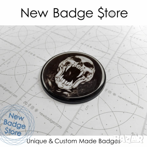 Къстъм BMW емблема "PUNISHER" - 82 мм, снимка 3 - Аксесоари и консумативи - 50577399