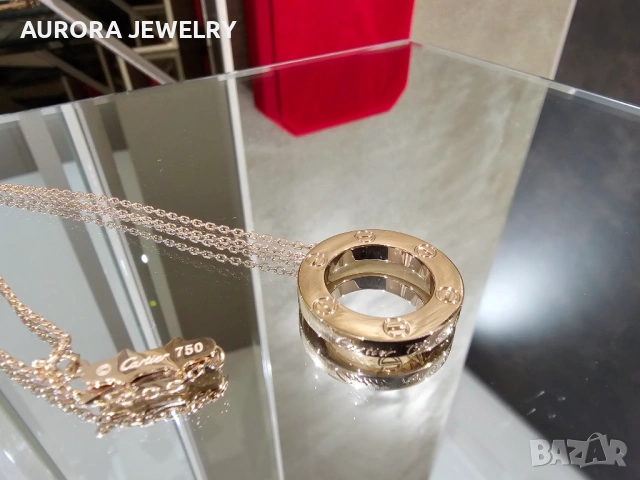 CARTIER Love Rose Gold Large Pendant Дамскo Колие