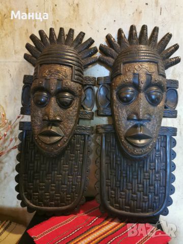 Голями Африкански маски, снимка 2 - Антикварни и старинни предмети - 45729306