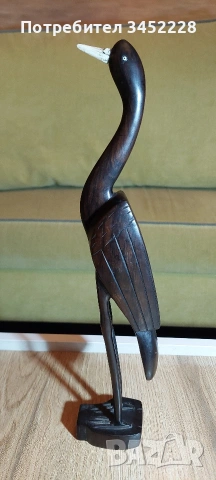 Дърворезба масив за ценители 37см , снимка 4 - Декорация за дома - 54000084