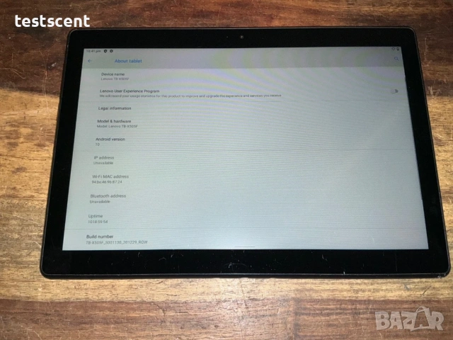 Таблет Lenovo Smart Tab M10 TB-X505F 32GB SSD 2GB RAM 1280x800 Android 10.1" Tablet, снимка 3 - Таблети - 53864544