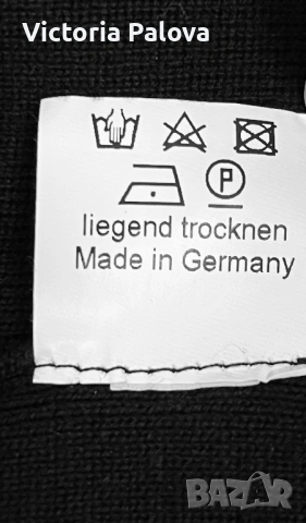 Луксозна черна жилетка MIA MAI от 100% Merino Extrafein – Размер XXL, снимка 10 - Жилетки - 53586522