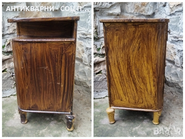 Старинно Метално Нощно Шкафче От Царско Време / 12 кг. , снимка 6 - Антикварни и старинни предмети - 52394040
