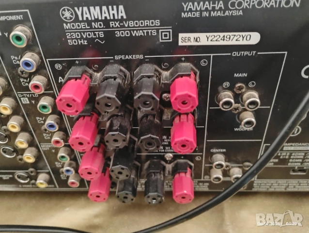 Yamaha rx-v800rds - мощен 6.1 канален ресийвър с phono вход + дистанционно Yamaha., снимка 12 - Ресийвъри, усилватели, смесителни пултове - 53584670