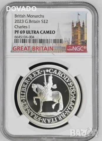 2023 Charles I 1oz (31.1г) £2 - Сребърна Монета - NGC PF69 - Ограничено Издание 1350 - Great Britain, снимка 1 - Нумизматика и бонистика - 47120728