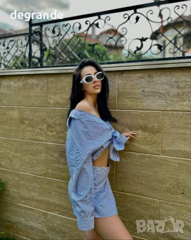 Летен комплект в розово и синьо, снимка 7 - Комплекти - 50870606