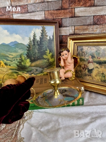 Месингов свещник , снимка 3 - Други - 54211499