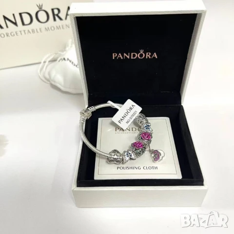 гривни PANDORA::най-високо качество едно към едно сребро pandora 925 , снимка 13 - Гривни - 51041965