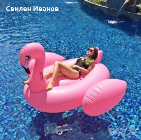 Плувайте с комфорт и стил с нашите надуваеми шезлонги-Фламинго, Еднорог или Лебед, снимка 1 - Басейни и аксесоари - 45305518