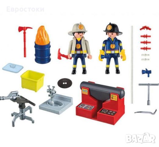 Комплект Playmobil 5651 - Пожарникари в куфарче, снимка 2 - Образователни игри - 45603899