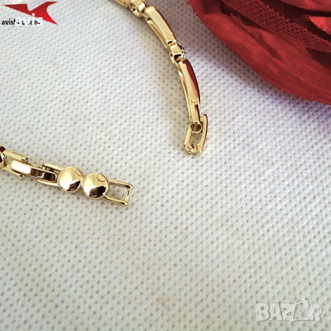 Гривна с 14К златно покритие 234865, снимка 3 - Гривни - 53821519