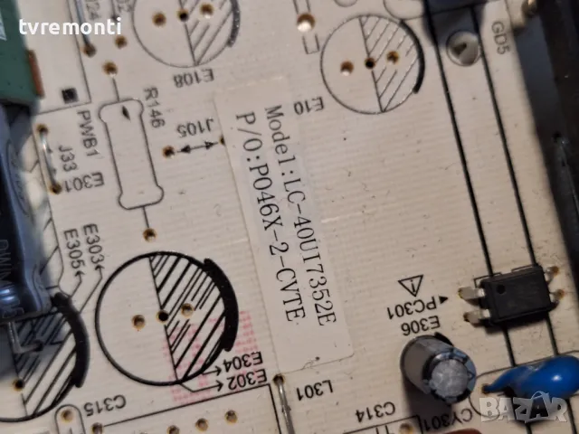 POWER BOARD ,PW.168W2.801 - Sharp 4T-C40AJ2EF2NB 40inc DISPLAY LSC400FN05-8, снимка 2 - Части и Платки - 48624778