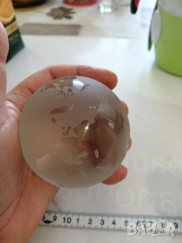 Сувенир, стъклена сфера - глобус, снимка 5 - Декорация за дома - 54244738