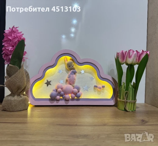 Детска лампа “Зайче”, снимка 2 - За бебешки колички - 50798956