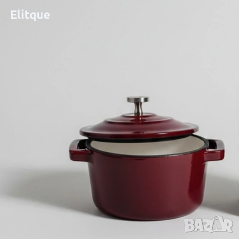 Michelino Мини чугунена тенджера 10 см – компактен съд за сосове и индивидуални порции, снимка 3 - Други - 53256170