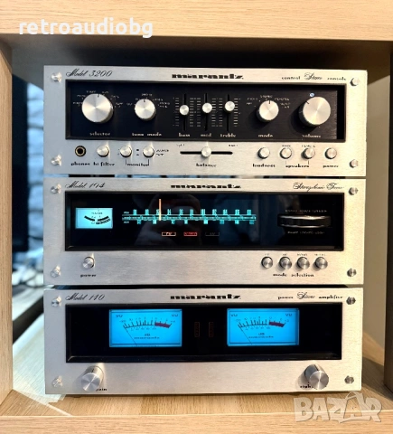 🔉ТОП ретро колекционерски аудио сет MARANTZ - стъпало 140 + предусилвател 3200 + тунер 104🔉, снимка 2 - Аудиосистеми - 53565586