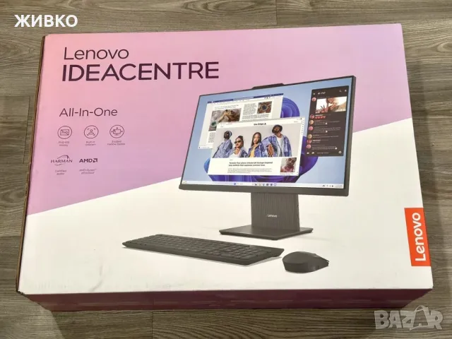 Компютър 27" LENOVO IdeaCentre AMD Ryzen 7 27" инча, снимка 1 - Геймърски - 48555462