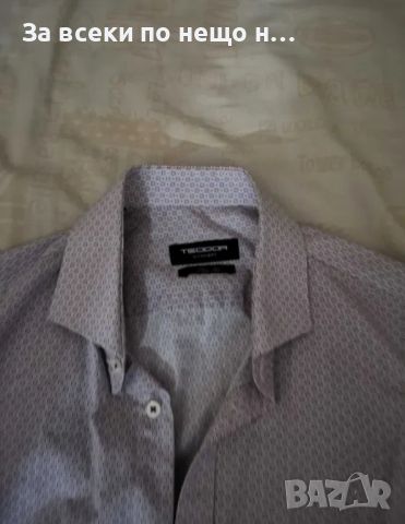 Продавам мъжка риза Teodor slim fit , снимка 2 - Ризи - 46446056