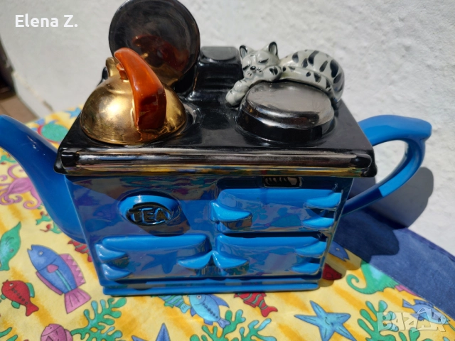 Колекционерски винтидж чайник The Aga на Swineside, Великобритания, снимка 5 - Колекции - 52344759