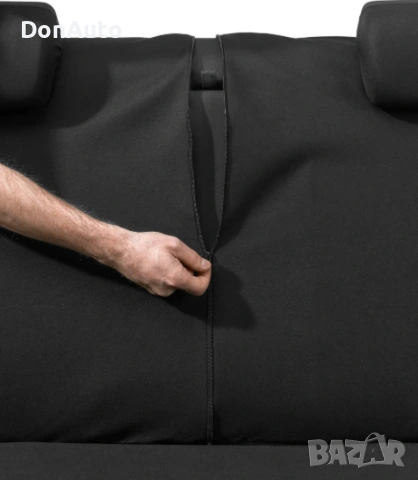 Универсални калъфи за седалки – 12 части, черни, снимка 5 - Аксесоари и консумативи - 53129606