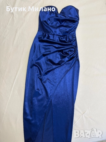 Сатенена официална рокля, снимка 3 - Рокли - 52692396