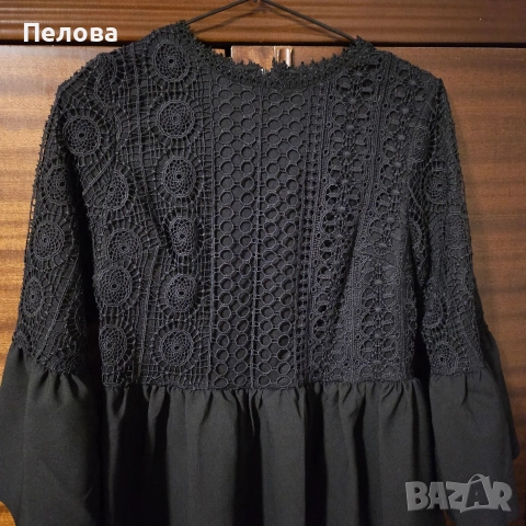 Черна рокля , снимка 2 - Рокли - 52714161