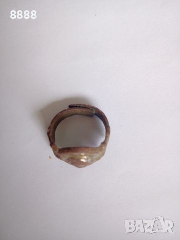 Месингов пръстен , снимка 2 - Антикварни и старинни предмети - 46472250