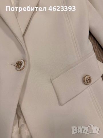 Бяло сако Christine Fashion, снимка 3 - Сака - 53698919