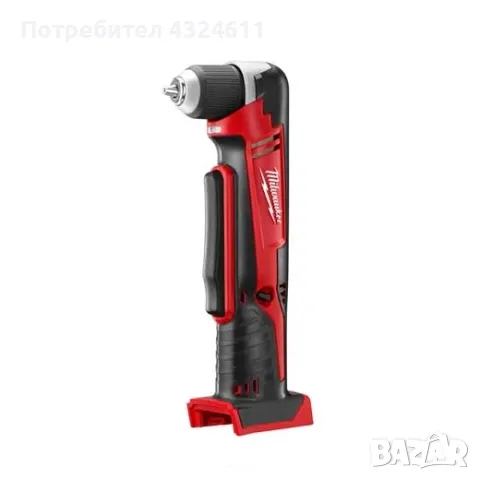 Акумулаторна бормашина под прав ъгъл Milwaukee M18, 18V, 1500 об/мин, 20 Nm, без батерия, снимка 2 - Бормашини - 49668606