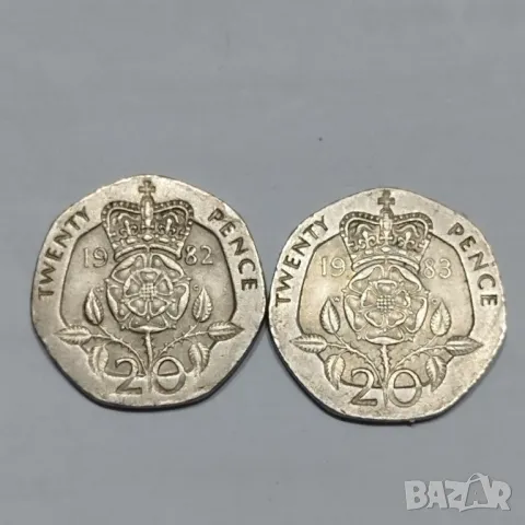 20 пенса 1982,1983г.