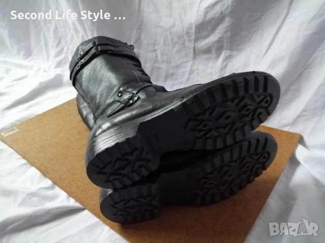 № 37 дамски ботуши с връзки естествена кожа, снимка 14 - Дамски ботуши - 53143409