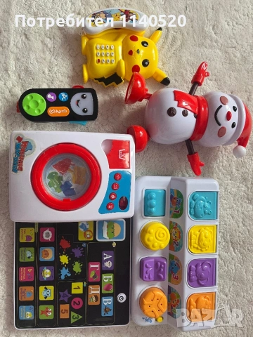 лот играчки + музикални книжки 