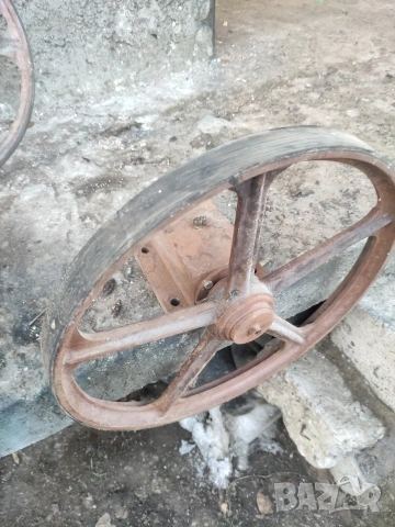 Колела за банциг (шайби) с лагерно тяло и бандаж – Ф430мм ​, снимка 4 - Други машини и части - 53153548