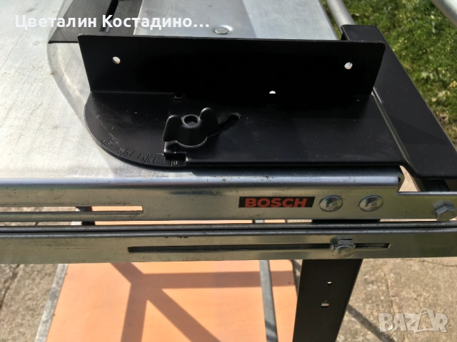 настолен циркуляр Bosch, със стойка Bosch, снимка 6 - Триони и циркуляри - 53986611