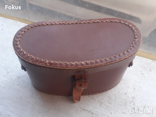 Стар английски кожен калъф за бинокъл, снимка 2 - Антикварни и старинни предмети - 53339827