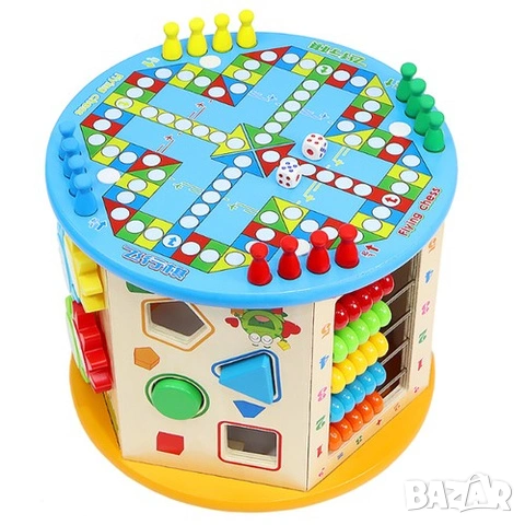 Интерактивен куб / Дървен образователен куб / Дидактически куб, снимка 6 - Образователни игри - 53565884