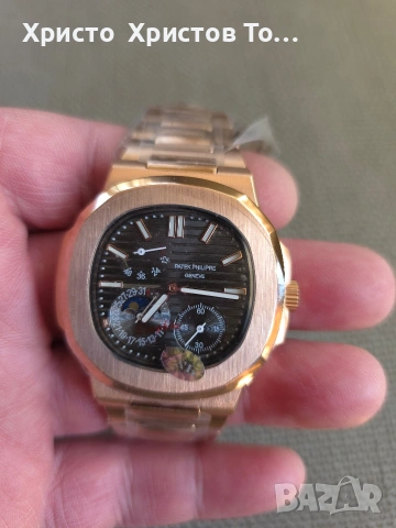 Промоция!!! Мъжки механичен часовник Patek Philippe 5712/1R-001, снимка 5 - Мъжки - 53103785