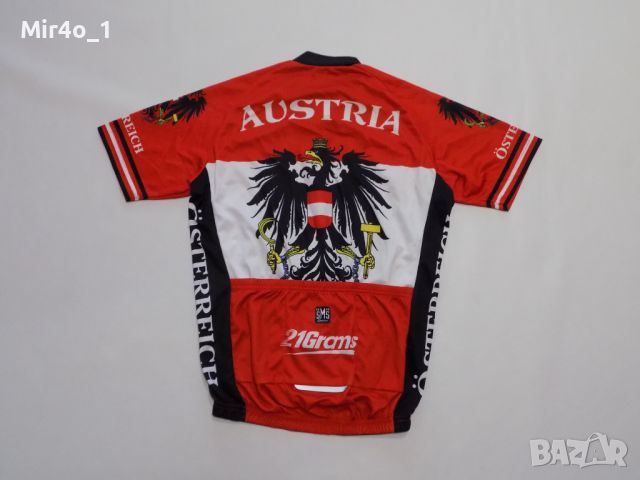 вело джърси santini austria тениска екип шосейно колоездене мъжко оригинално M, снимка 2 - Спортни дрехи, екипи - 45953193
