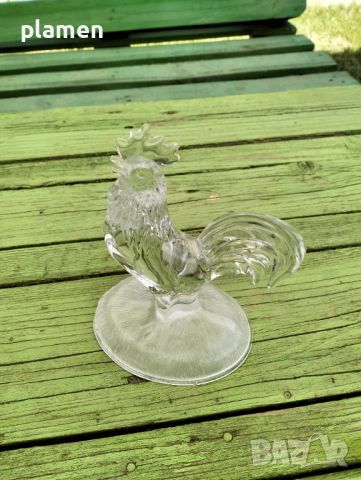 Кристална фигура на петел, снимка 2 - Антикварни и старинни предмети - 45914727