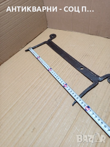 Соц Старо Ръчно Ковано Градинско Стъргало. НОМЕР 757., снимка 7 - Антикварни и старинни предмети - 53566876