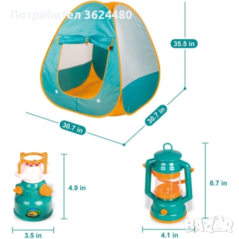 Голяма палатка комплект за къмпинг игра 4793, снимка 10 - Други - 53358842
