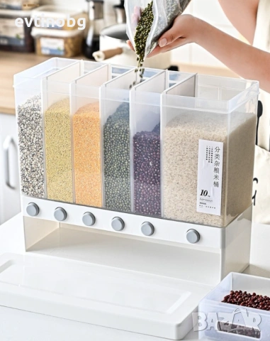 Дозатор за съхранение на зърнени храни и подправки, снимка 5 - Аксесоари за кухня - 54043783