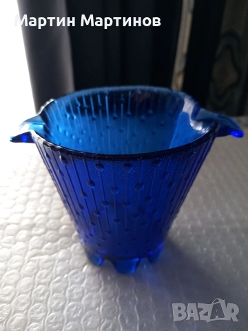 Стара Халба и Ледарка от Син Кобалт, снимка 10 - Антикварни и старинни предмети - 48733211