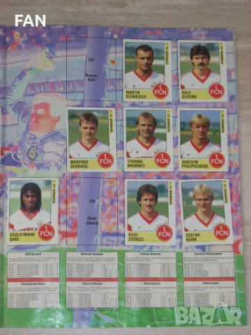  Оригинален стикер албум ПАНИНИ - PANINI FUSSBALL 89 Бундеслига сезон 1989/90 частично попълнен, снимка 10 - Фен артикули - 46988507