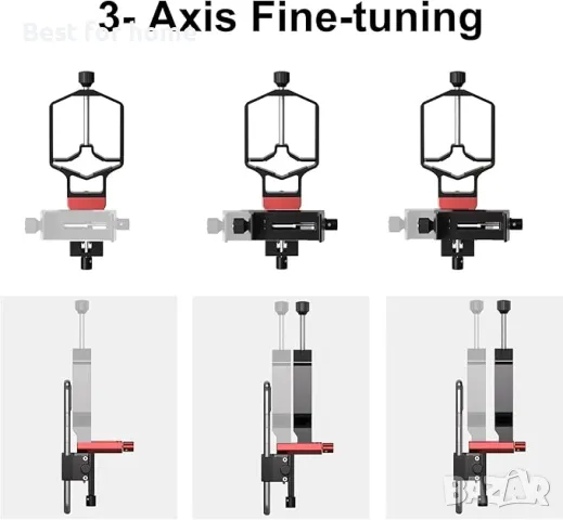 Държач за свързване на смартфон към телескоп ,микроскоп ,бинокъл, снимка 2 - Селфи стикове, аксесоари - 50005559