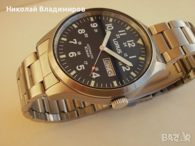 Lorus автомат часовник на Seiko голям мъжки ръчен часовник, снимка 4 - Мъжки - 53610344